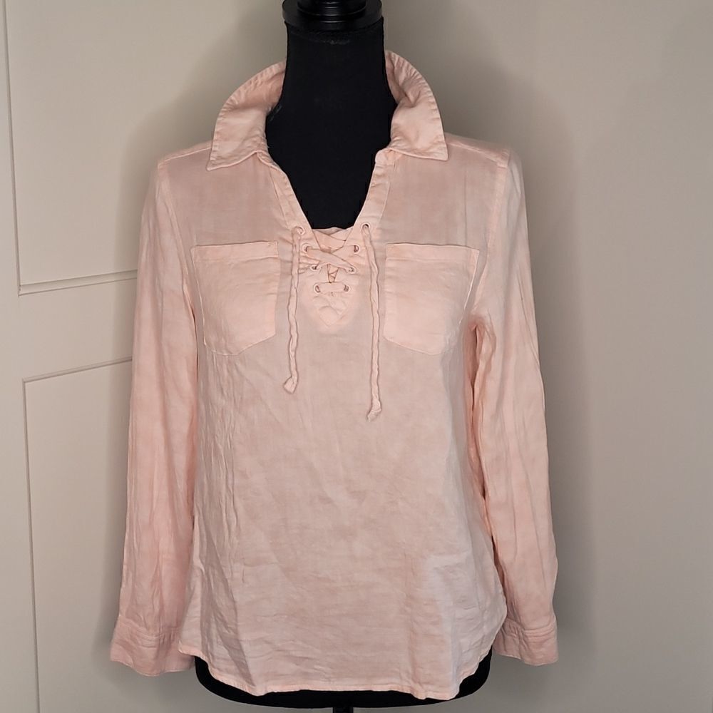 Mudd sz 14 girls pink longsleeved shirt